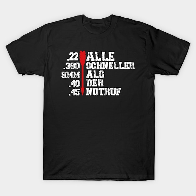 Alle Schneller Als Der Notruf T-Shirt by CHARAFEDDINE